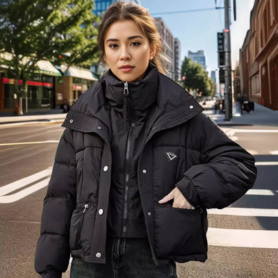 2024 Winter Korean Women Puffer Parkas Thick Warm Down Cotton Padded - Cartor Stores