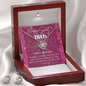 Birthday Love Knot Earing Nd Necklace set " Happy Sweet 16" - Cartor Stores