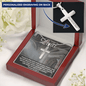 Faith Personalized Stainless Steel Cross Necklace. "Trust in the Lord" - Cartor Stores