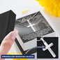 Faith Personalized Stainless Steel Cross Necklace. "Trust in the Lord" - Cartor Stores