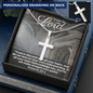 Faith Personalized Stainless Steel Cross Necklace. "Trust in the Lord" - Cartor Stores