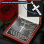 Faith Personalized Stainless Steel Cross Necklace. "Trust in the Lord" - Cartor Stores
