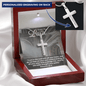 Faith Personalized Stainless Steel Cross Necklace. "Trust in the Lord" - Cartor Stores