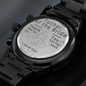 Father of the Bride Engraved Design Black Chronograph Watch "Thank you Dad" - Cartor Stores