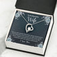 Forever Love Necklace With Message Card. " To My Beautiful Wife" - Cartor Stores