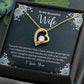 Forever Love Necklace With Message Card. " To My Beautiful Wife" - Cartor Stores