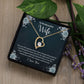 Forever Love Necklace With Message Card. " To My Beautiful Wife" - Cartor Stores