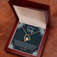Forever Love Necklace With Message Card. " To My Beautiful Wife" - Cartor Stores