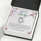 Forever Love Necklace With Message Card." To My Beautiful Wife" - Cartor Stores