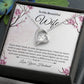 Forever Love Necklace With Message Card." To My Beautiful Wife" - Cartor Stores
