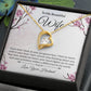 Forever Love Necklace With Message Card." To My Beautiful Wife" - Cartor Stores