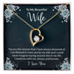 Forever Love Necklace With Message Card. " To My Beautiful Wife" - Cartor Stores
