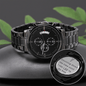 Future Husband Engraved Design Black Chronograph Watch. " Counting Down the time until I say I DO my boo" - Cartor Stores
