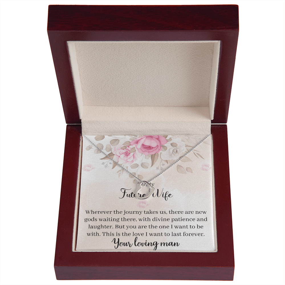 Future wife necklace for girlfriend with message card, 'This is the Love I want to Last Forever.' - Cartor Stores