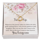 Future wife necklace for girlfriend with message card, 'This is the Love I want to Last Forever.' - Cartor Stores