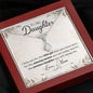 Gift for Daughter from Mom and Dad, Graduation Gift for Daughter To Our Daughter Necklace Love To Daughter Birthday College Graduation Gift - Cartor Stores