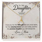 Gift for Daughter from Mom and Dad, Graduation Gift for Daughter To Our Daughter Necklace Love To Daughter Birthday College Graduation Gift - Cartor Stores