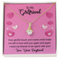 Girlfriend Necklace gift with message card. - Cartor Stores