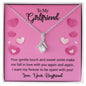 Girlfriend Necklace gift with message card. - Cartor Stores