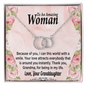 Grandmother Perfect Pair Necklace, with message card. Gifts Necklaces for Women, Mothers Day Anniversary Birthday Gifts for Women. - Cartor Stores