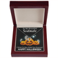 Happy Halloween Soulmate necklace gift with message card. Gift to my Wife or Girlfriend To my Soulmate Necklace, Women Jewelry with Message Card - Cartor Stores
