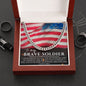 Husband Cuban Link Chain (OREO + LUX BOX AND LENGTH EXTENSION " To my Brave Soldier Husband - Cartor Stores