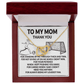 Interlocking Hearts necklace Yellow and white Gold Variants, gifts with message card. To My Mom. - Cartor Stores