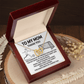 Interlocking Hearts necklace Yellow and white Gold Variants, gifts with message card. To My Mom. - Cartor Stores