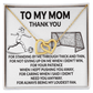 Interlocking Hearts necklace Yellow and white Gold Variants, gifts with message card. To My Mom. - Cartor Stores