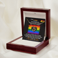 LGBTQ Rainbow Delicate Heart Necklace with message card. "To My Love For Girlfriend Gift , On Birthday Anniversary ,With Message Card Gift. - Cartor Stores