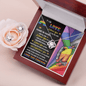 LGBTQ Rainbow Love Knot earring and Necklace with message card. "I Choose you" - Cartor Stores