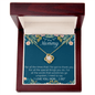 Love Knot Necklace. 'I Love You Mom' with Message card. Love Knot Necklace Message Card Gift For Mom Mother's Day Birthday From Daughter/ Son. - Cartor Stores