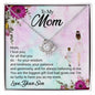 Love knot Necklace with gift card for mom - Cartor Stores