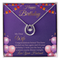 Lucky in Love Necklace with Message Card to Wife For Happy Birthday - Cartor Stores