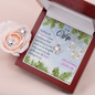 Merry Christmas Love Knot Earring & Necklace Set! Wife Christmas Gift - Husband And Wife Necklace With Message Card. - Cartor Stores