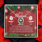 Merry Christmas Lucky in Love Necklace with message card. Christmas Gift For Mom From Daughter, Son - Gift For Mom. - Cartor Stores