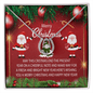 Merry Christmas Lucky in Love Necklace with message card. Christmas Gift For Mom From Daughter, Son - Gift For Mom. - Cartor Stores