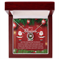 Merry Christmas Lucky in Love Necklace with message card. Christmas Gift For Mom From Daughter, Son - Gift For Mom. - Cartor Stores
