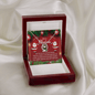 Merry Christmas Lucky in Love Necklace with message card. Christmas Gift For Mom From Daughter, Son - Gift For Mom. - Cartor Stores