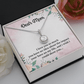 Mom Eternal Hope Necklace, with Message Card. For Mom Mother's Day Birthday From Daughter Son Two Toned Box. - Cartor Stores