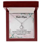 Mom Eternal Hope Necklace, with Message Card. For Mom Mother's Day Birthday From Daughter Son Two Toned Box. - Cartor Stores