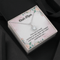 Mom Eternal Hope Necklace, with Message Card. For Mom Mother's Day Birthday From Daughter Son Two Toned Box. - Cartor Stores