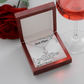 Mom Eternal Hope Necklace, with Message Card. For Mom Mother's Day Birthday From Daughter Son Two Toned Box. - Cartor Stores