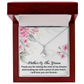 Mother of the Groom Alluring Beauty necklace. Mother in Law Gifts from Daughter in Law Love Knot Wedding Gifts with Message Card for Women. - Cartor Stores