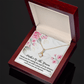 Mother of the Groom Alluring Beauty necklace. Mother in Law Gifts from Daughter in Law Love Knot Wedding Gifts with Message Card for Women. - Cartor Stores