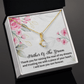 Mother of the Groom Alluring Beauty necklace. Mother in Law Gifts from Daughter in Law Love Knot Wedding Gifts with Message Card for Women. - Cartor Stores