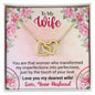 Necklace with message cad gift for wife. - Cartor Stores