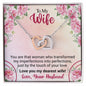 Necklace with message cad gift for wife. - Cartor Stores