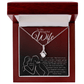 The Alluring Beauty necklace (Yellow and White Gold Variant) " To My Beautiful Wife" - Cartor Stores
