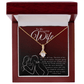 The Alluring Beauty necklace (Yellow and White Gold Variant) " To My Beautiful Wife" - Cartor Stores